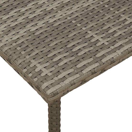 Table basse de jardin rectangulaire rotin gris 40 x 40 x 37 cm - PANGIVO - Image 7