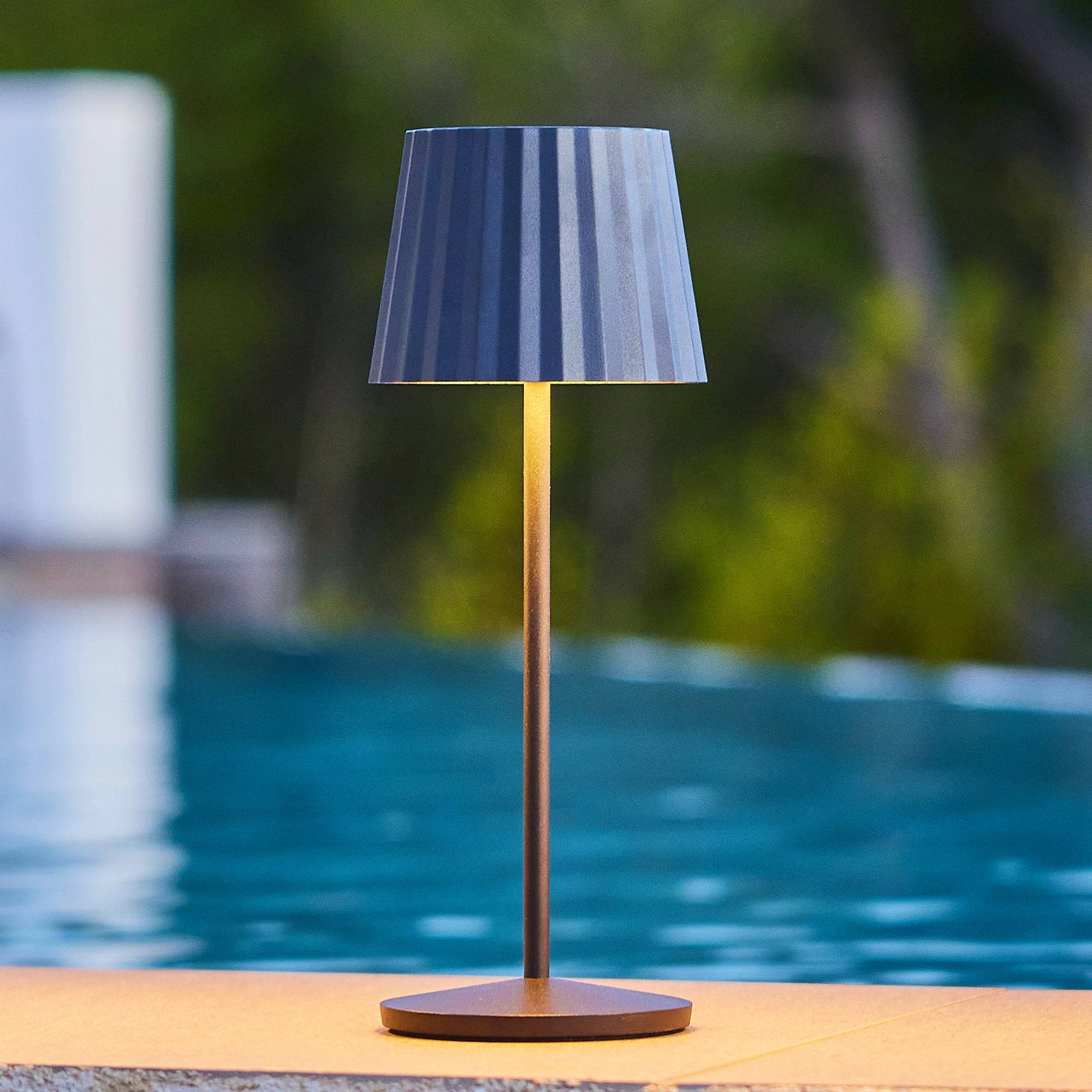 Lumisky - Lampe de table sans fil ABBY Noir H30cm - Imagen 2