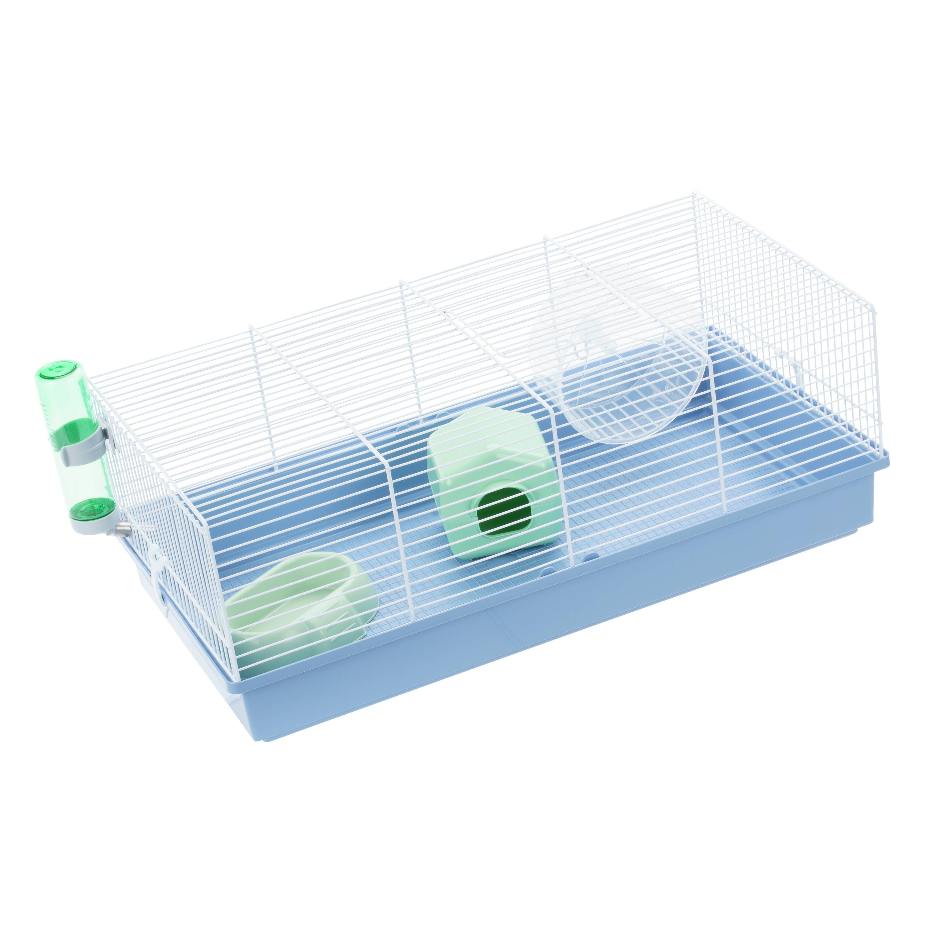 Ferplast - FERPLAST Cage pour Rongeurs CRICETI 11 pour Hamsters, en Métal, Accessoires inclus : Mangeoire, Abreuvoir, Maison, Roue. 57.5x31xh21.5cm - Imagen 8