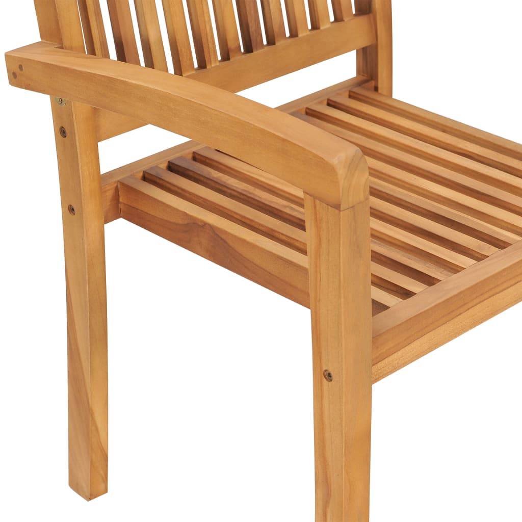 PANGIVO - Chaises de jardin teck et tissu rouge bordeaux 60 x 57.5 x 90 cm - PANGIVO - Image 6