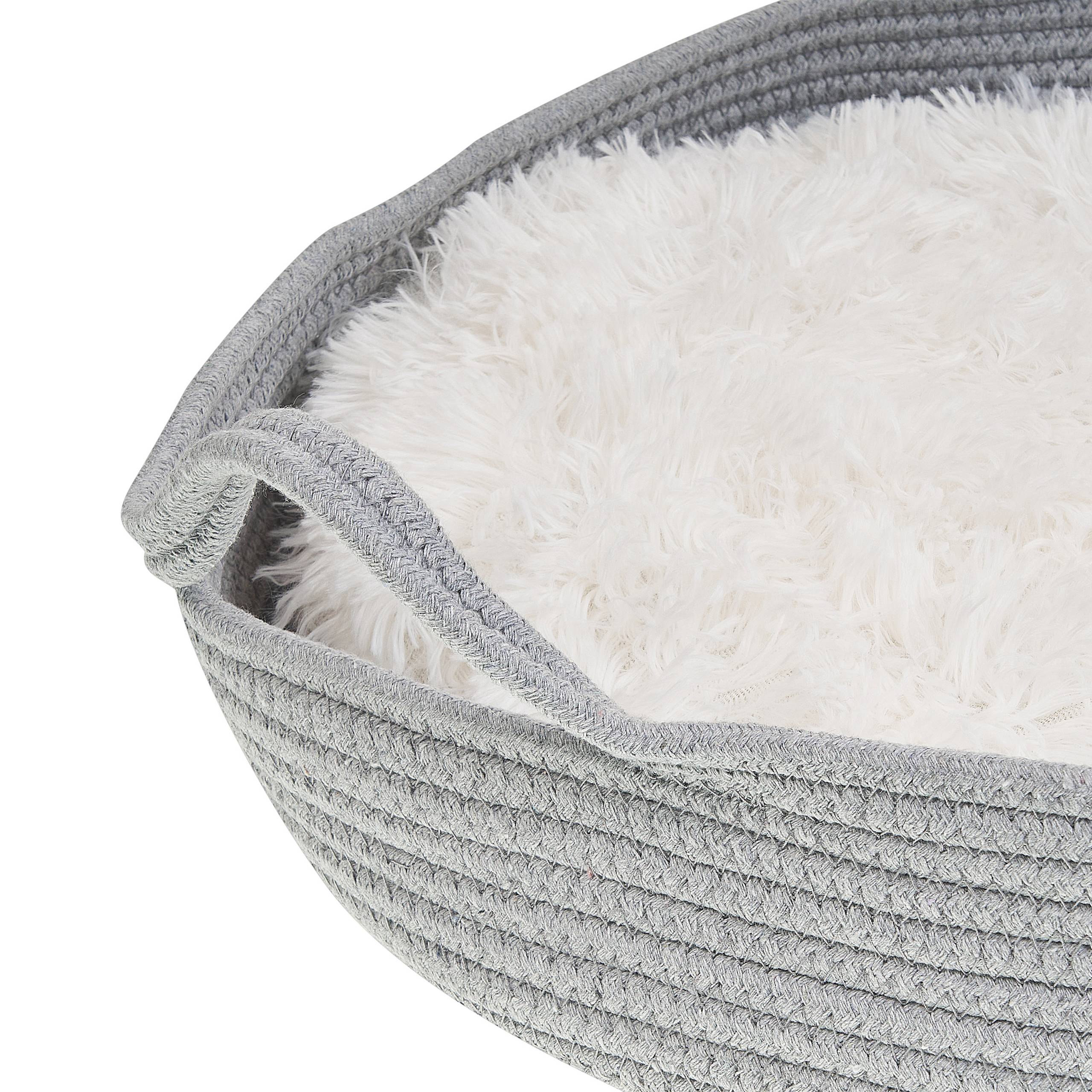 Beliani - Lit pour animal Coton Gris DALAMAN - 45x45x10- Beliani - Image 6