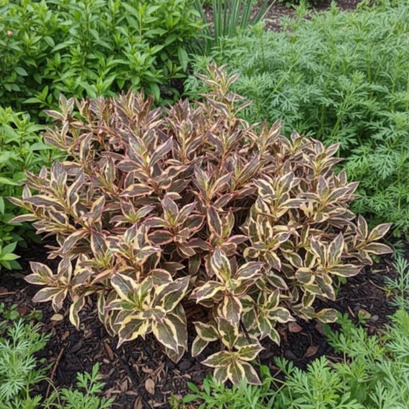 Weigela All Summer® Monet 'Verweig8', Weigelia à fleurs Blanche - feuillage Caduc - Pot de 4L - 40/60 cm-  hauteur à maturité De 1,00 m à 1,50 m - Imagen 7