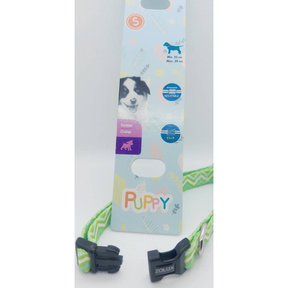Zolux - Collier PUPPY PIXIE 13 mm 25 à 39 cm couleur vert pour chiots - Imagen 2