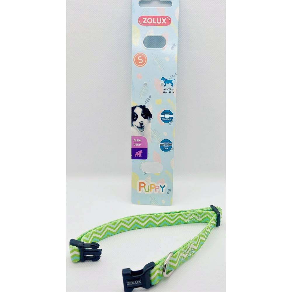 Zolux - Collier PUPPY PIXIE 13 mm 25 à 39 cm couleur vert pour chiots - Imagen 1