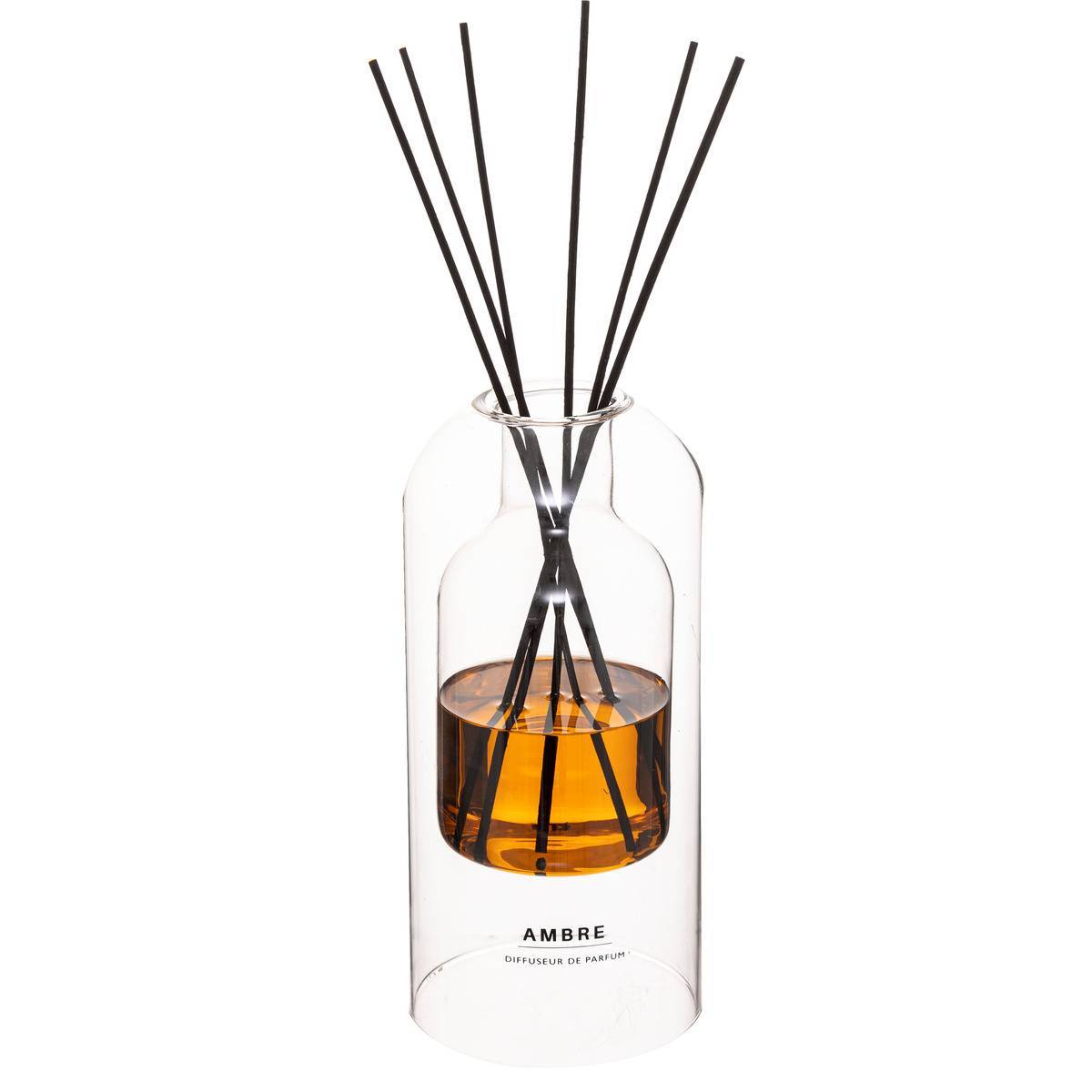 Atmosphera - Diffuseur de parfum Ilan 500ml verre ambre - Atmosphera Créateur d'intérieur - Imagen 2