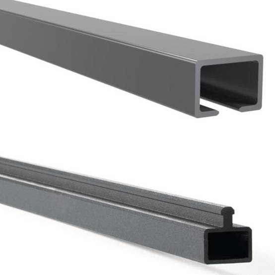 Kit clôture composite et aluminium à sceller H 1m80 L 1m80 gris anthracite avec renforts acier - Palissade - Brise vue - Easy Clôture - Image 9