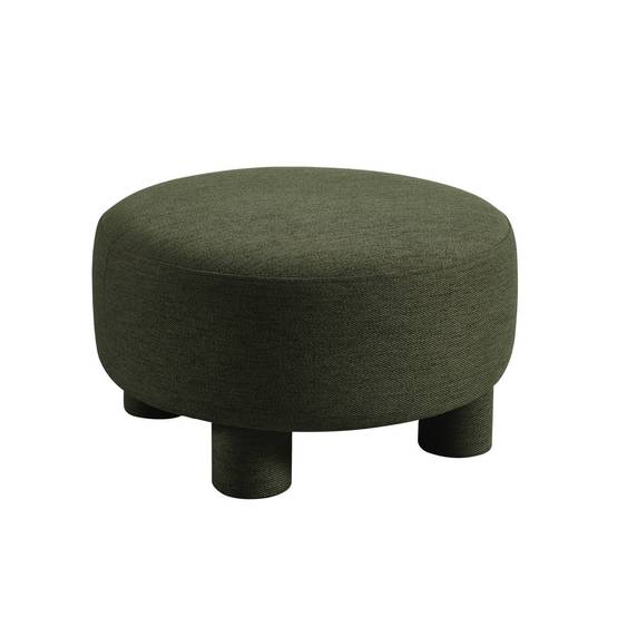 sweeek - Pouf. repose-pieds pour canapé Zenio tissu kaki - Zenio | sweeek - Image 2