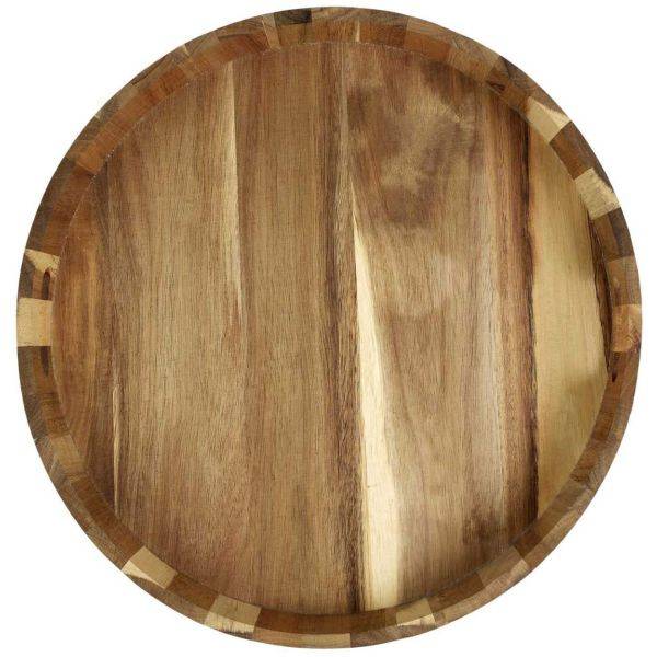 The Home Deco Factory - Plateau rond en acacia 40 cm The Home Deco Factory - Image 3