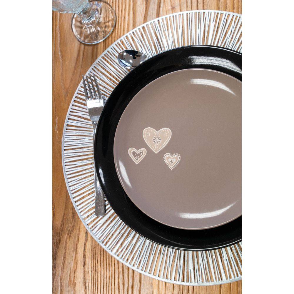 Aubry Gaspard - Assiettes en porcelaine noire (lot de 6) - Imagen 4