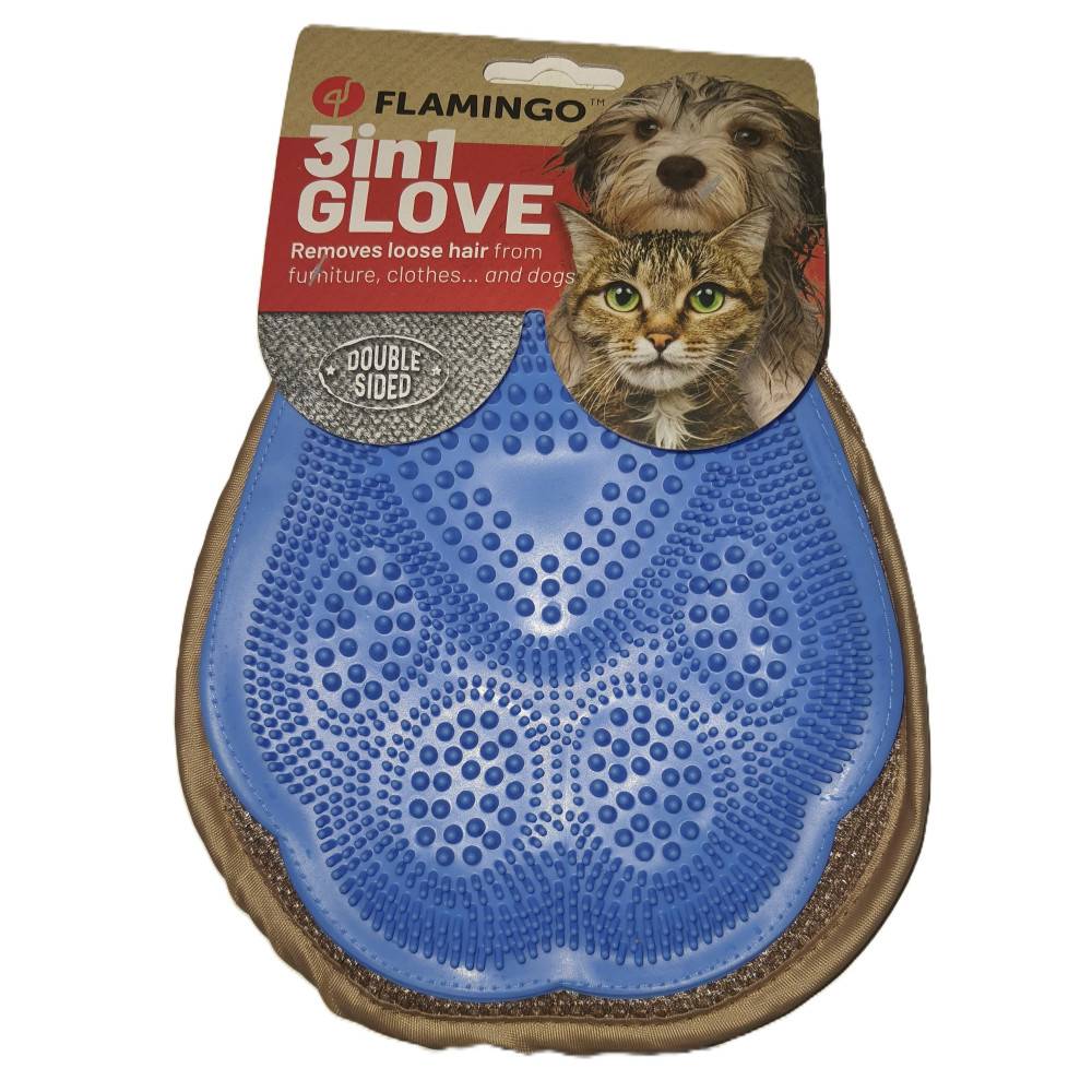 Gant brosse et enlève poils ANNABELLE 2 en 1 pour chiens et chats - Imagen 1