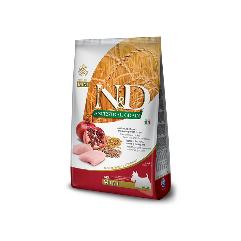 Croquettes chien - N&D Ancestral - Mini - Poulet - Farmina