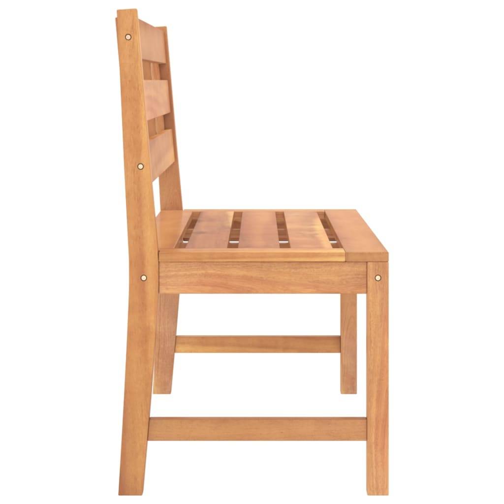 Maison Chic - Banc de jardin - Banc d'extérieur - Banquette 114 cm Bois de teck solide-JU13911 - Imagen 4