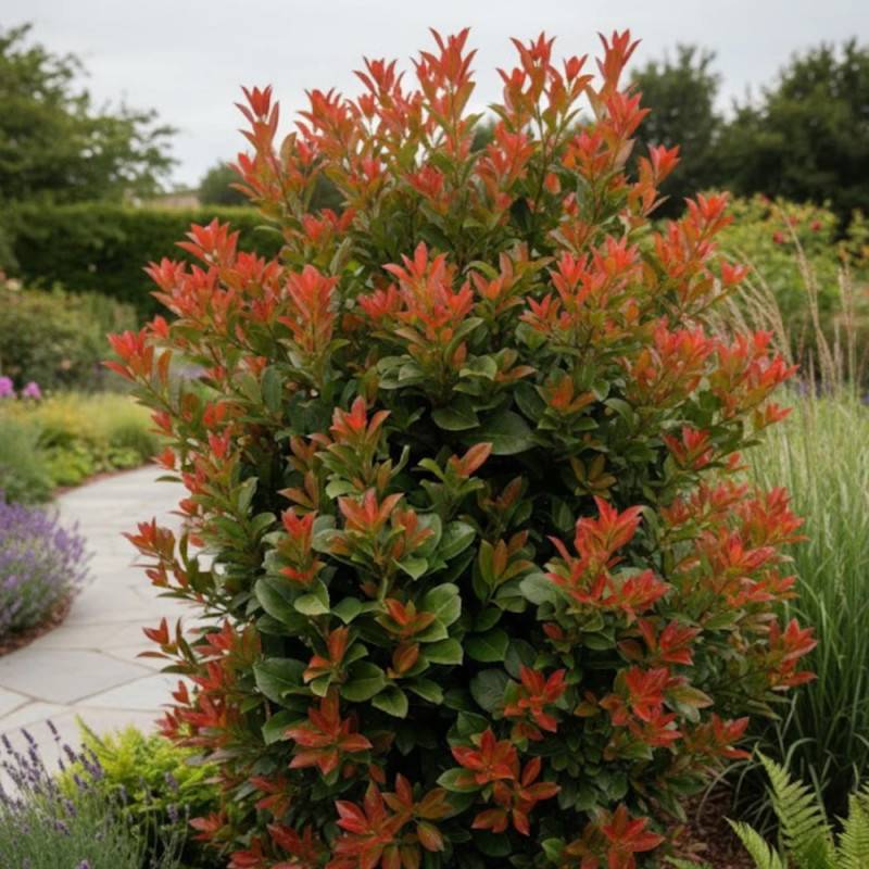 Laurier palme Etna® 'Anbri', Laurier-cerise à fleurs Blanche - feuillage Persistant - Pot de 4L - 40/60 cm-  hauteur à maturité De 3,00 m à 5,00 m - Imagen 6