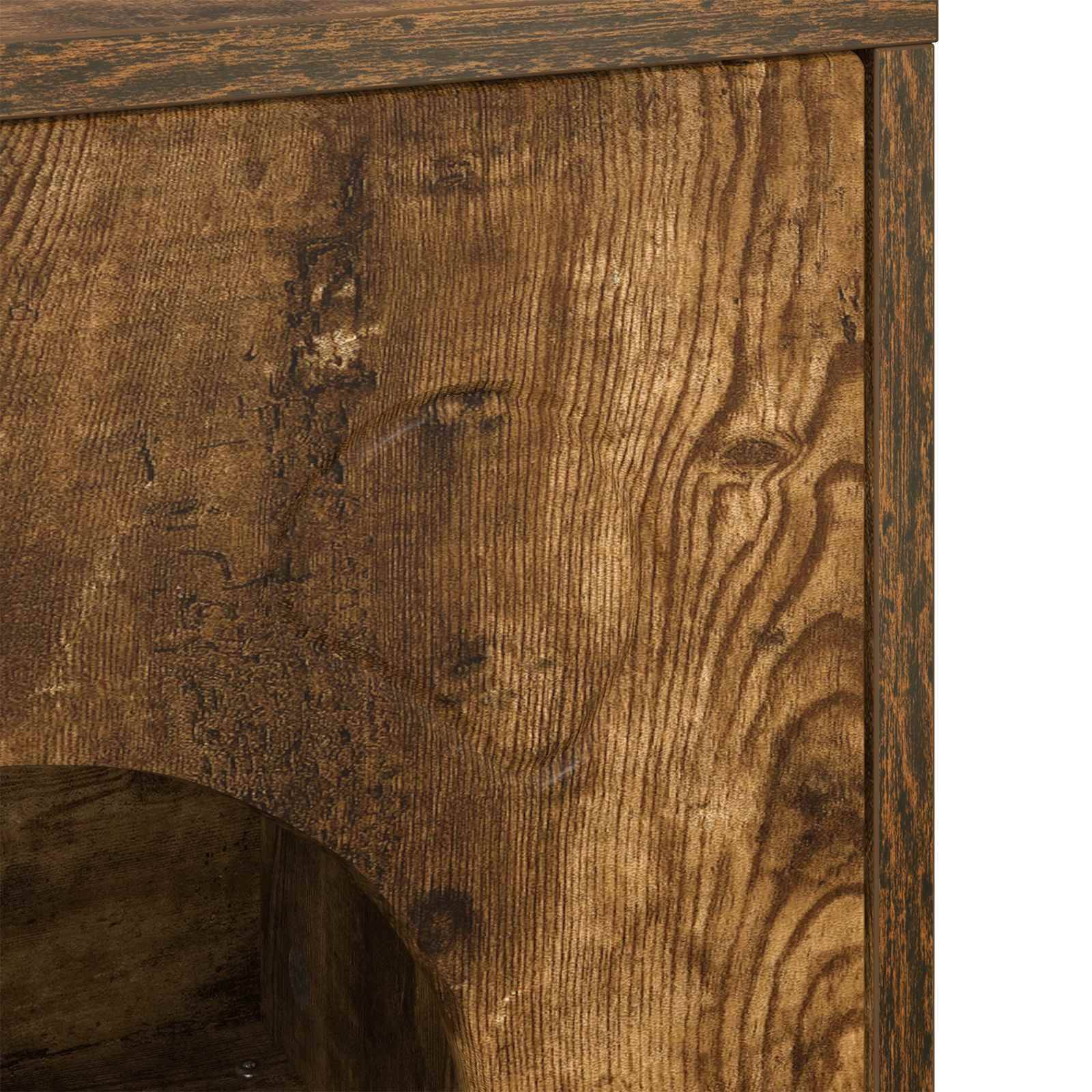 Vidaxl - Maison pour chat Chêne fumé 42,5 x 40 x 53 cm Bois d'ingénierie vidaXL 8000676 - Image 9