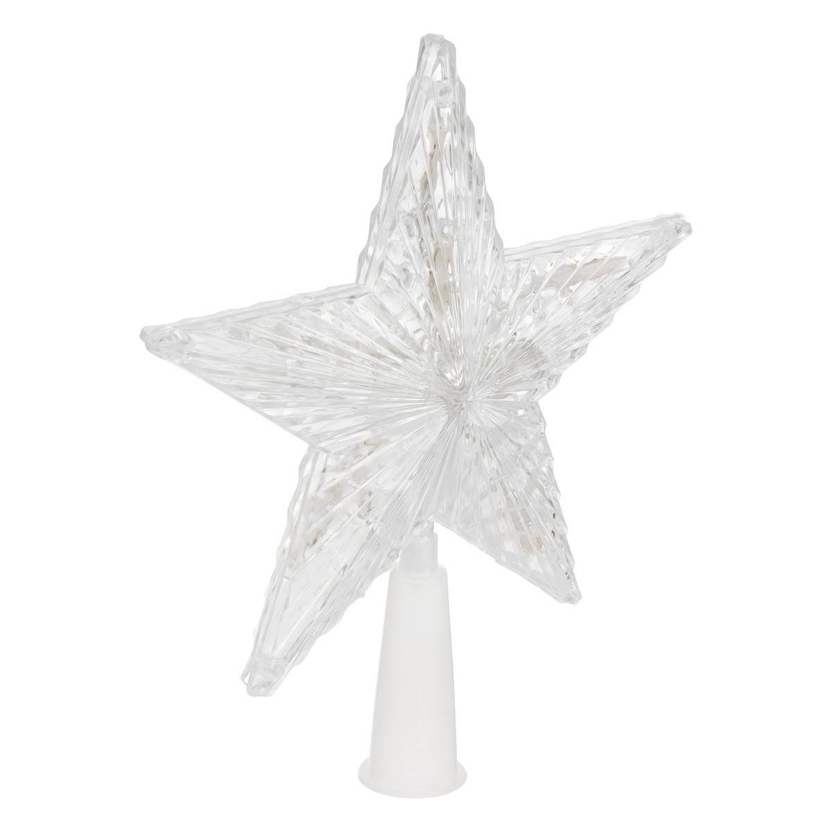 Déco Sapin de Noël Cimier lumineux Étoile 10 LED Multicolore - Image 2