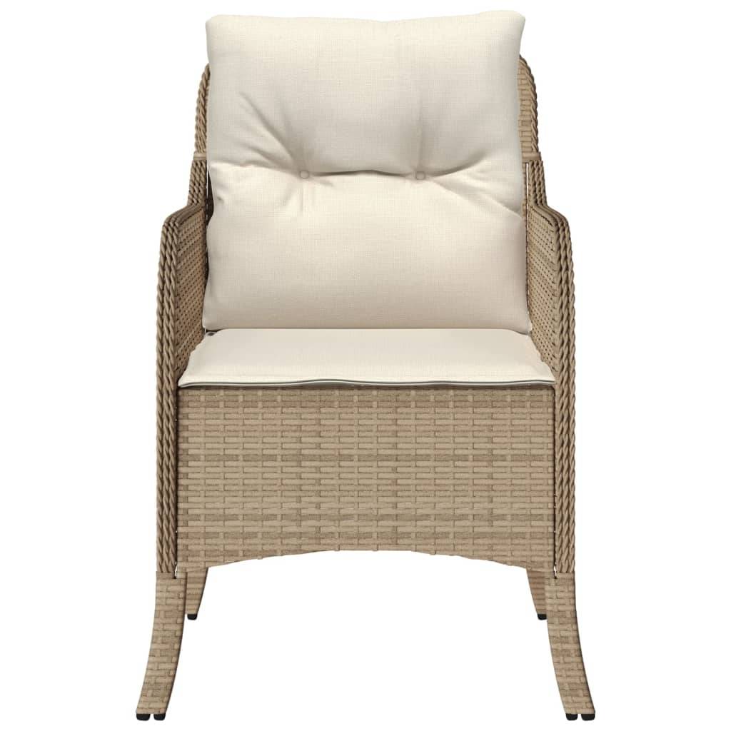 Prolenta Premium - Chaises de jardin rotin beige 58,5 x 67 x 86 cm - Prolenta premium p3172.5 - Image 5