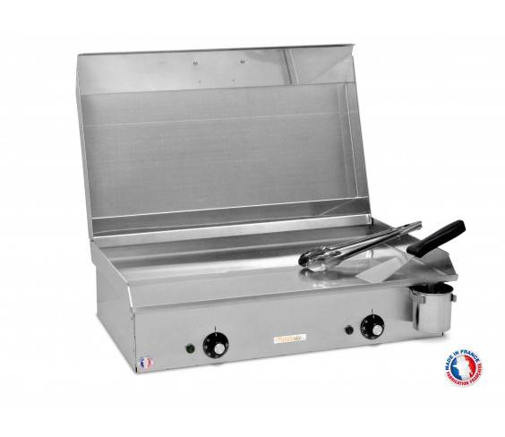 Plancha électrique PLANCHAELEC NEO E530 - 2400W + Couvercle + 2 ustensiles - Image 1