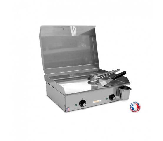 Plancha électrique PLANCHAELEC NEO E530 - 2400W + Couvercle + 2 ustensiles - Image 2
