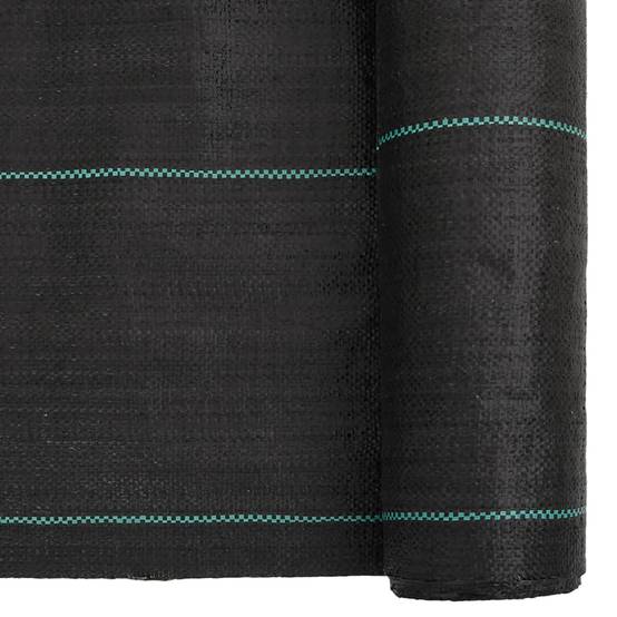 Toile de Paillage 60g/m² Anti-Mauvaises Herbes pour Jardin Potager Allée 1,5x150 m Noir - ComfortXL Outdoor Living - Image 6