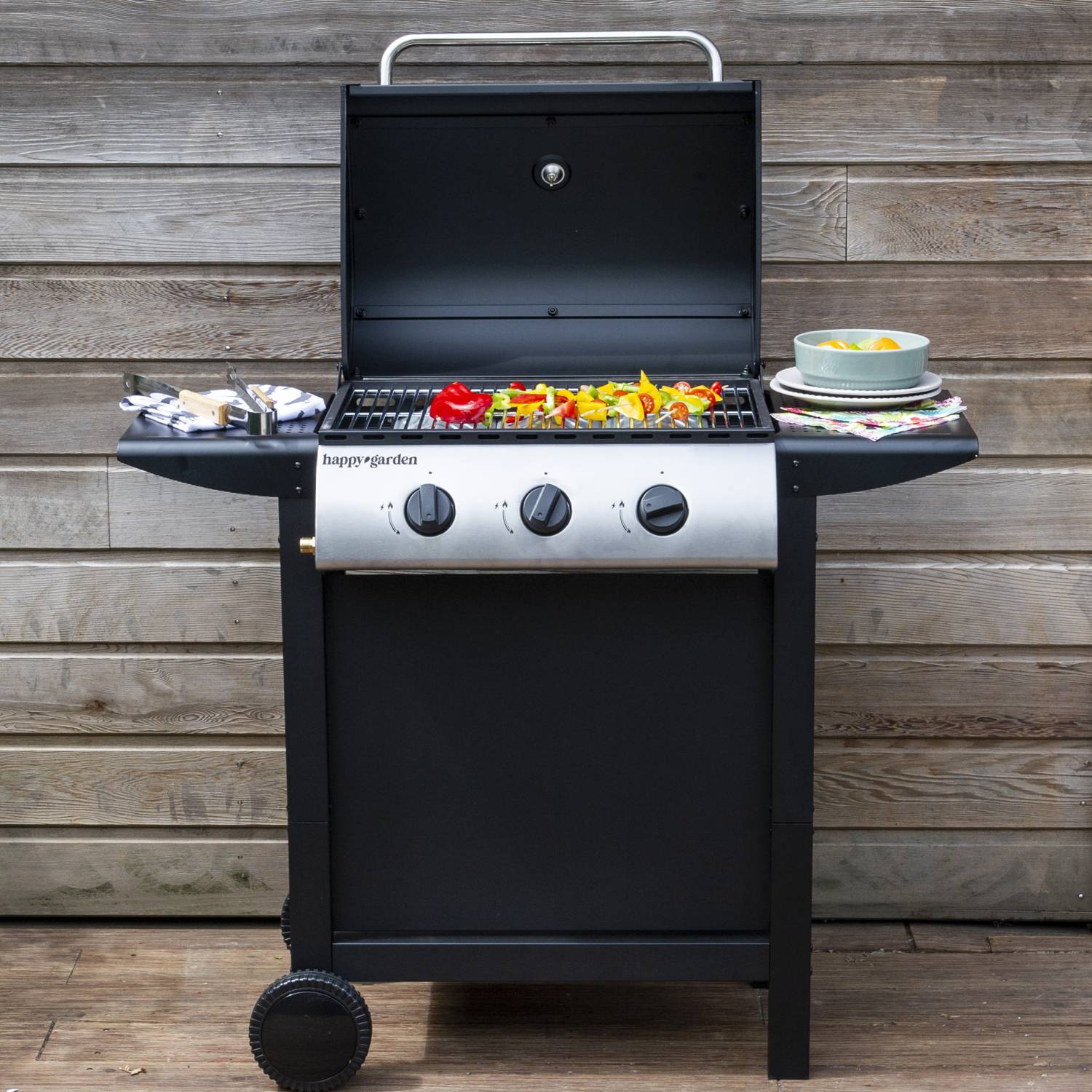 Happy Garden - Barbecue au gaz HAWAÏ - 3 brûleurs 8,4kW - HAPPY GARDEN - Imagen 2