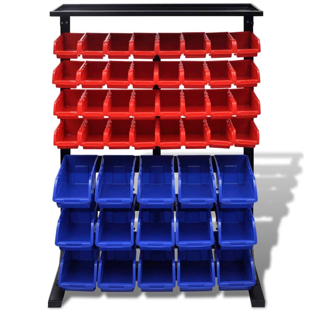 Helloshop26 - Étagère à outils de garage bleu et rouge - Imagen 2