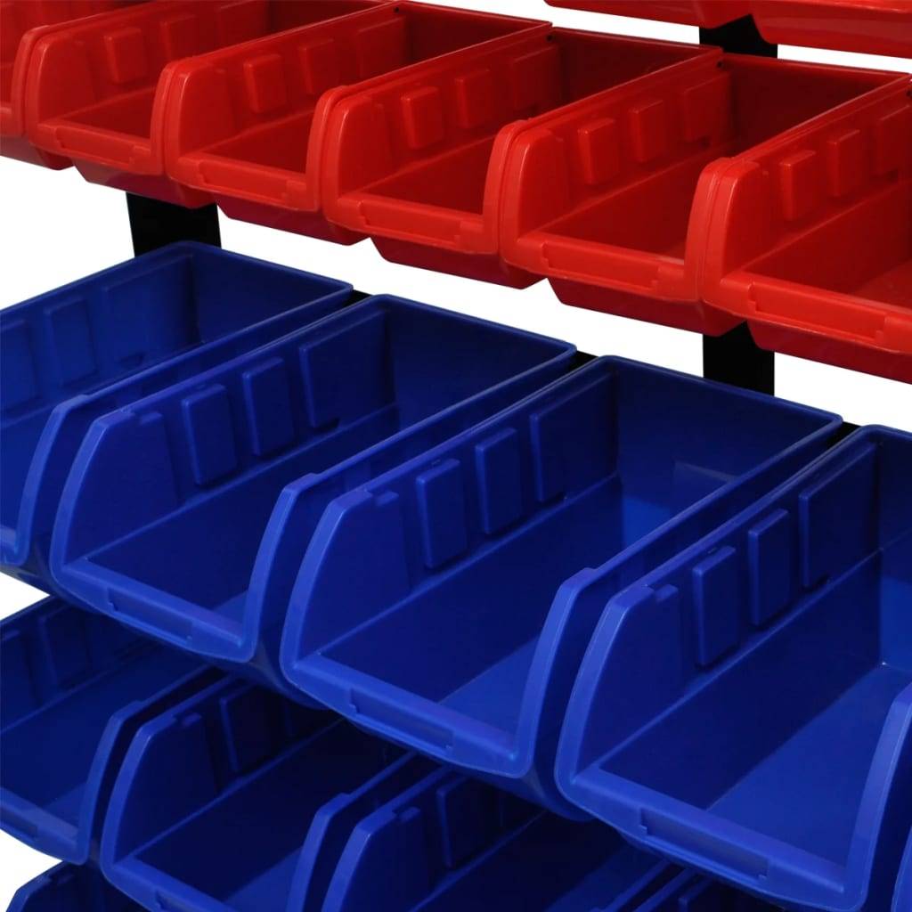 Helloshop26 - Étagère à outils de garage bleu et rouge - Imagen 3