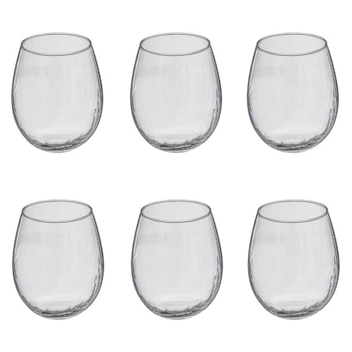 Lot de 6 Verres à Eau "Volta" 44cl Transparent - Image 1