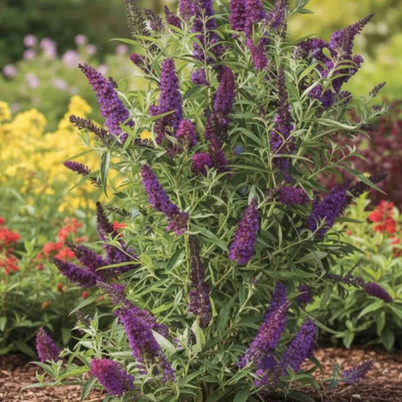 Arbre aux papillons Butterfly Tower® 'TOBUD1305', Buddleia à fleurs Rose - feuillage Caduc - Pot de 1,5L - 10/20 cm-  hauteur à maturité De 1,50 m à 2 - Imagen 1