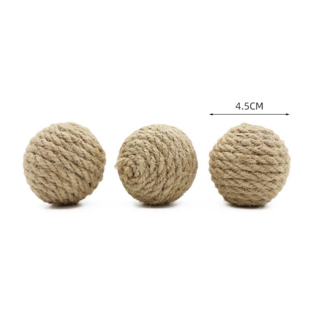 IntiMeg - Lot de 3 balles en sisal pour chat IntiMe - Image 5