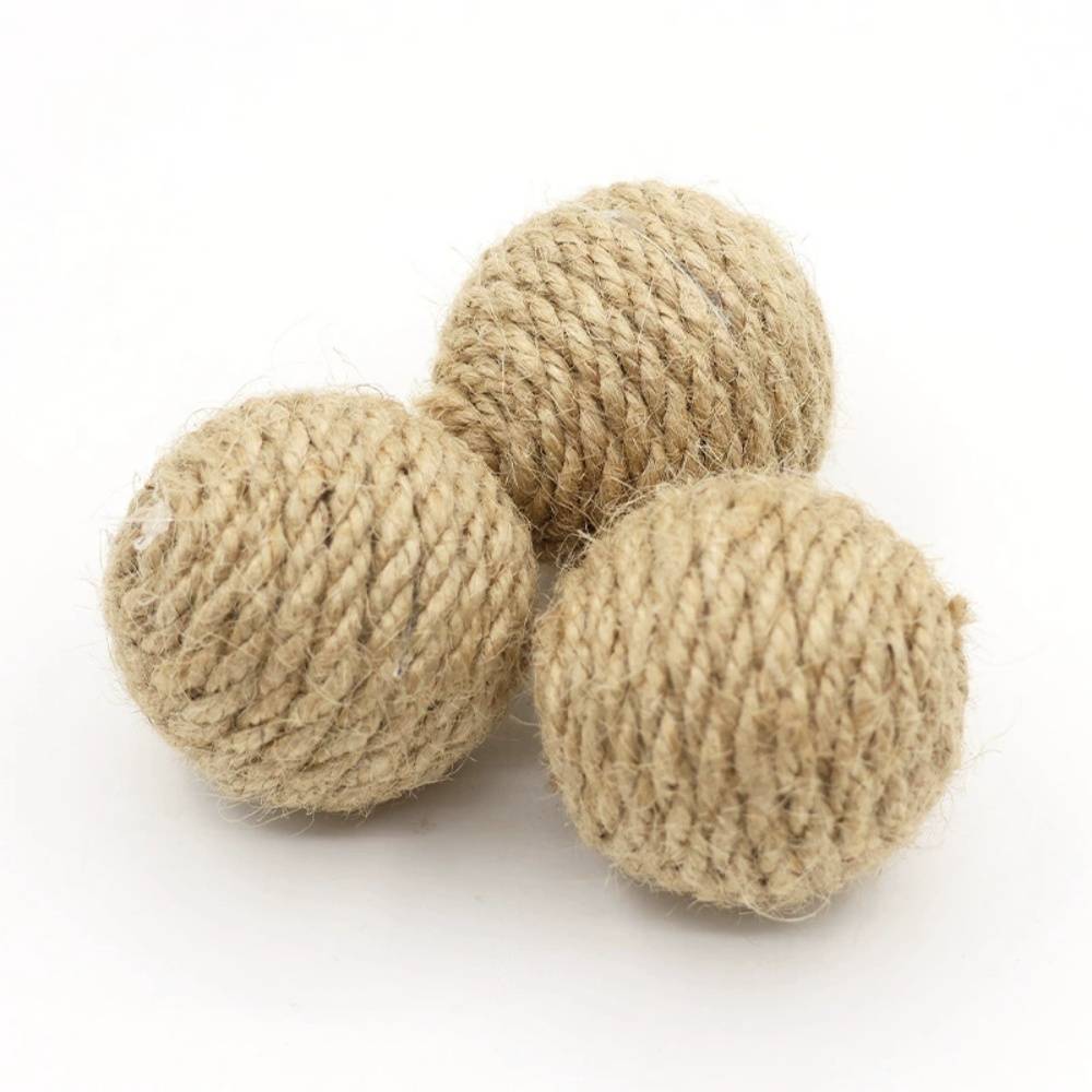 IntiMeg - Lot de 3 balles en sisal pour chat IntiMe - Image 4