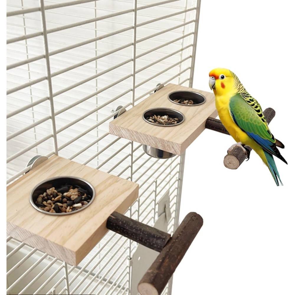 DtopbuyAge - Perchoir Mangeoire Bois Pour Oiseaux - Image 5