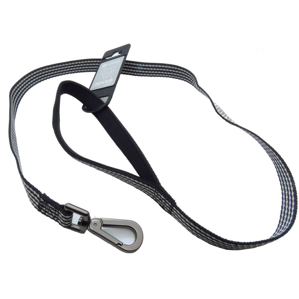 Laisse jannu noir 1 mètre x 15 mm  pour chien. - Imagen 5