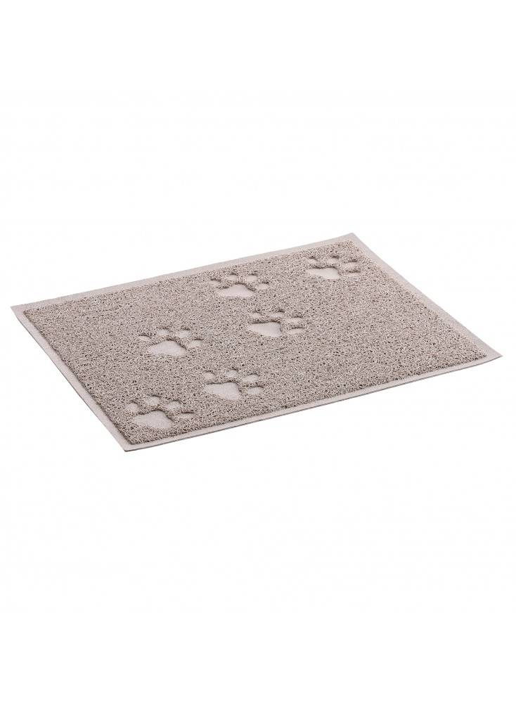 Tapis gamelle/litiere TAUPE taille 40x30CM - Mon Ami Luki