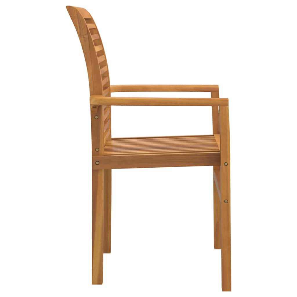 Chaise De Jardin empilable - Fauteuil De Jardin Marron 62,5 x 54,5 x 95,5 cm - Image 6