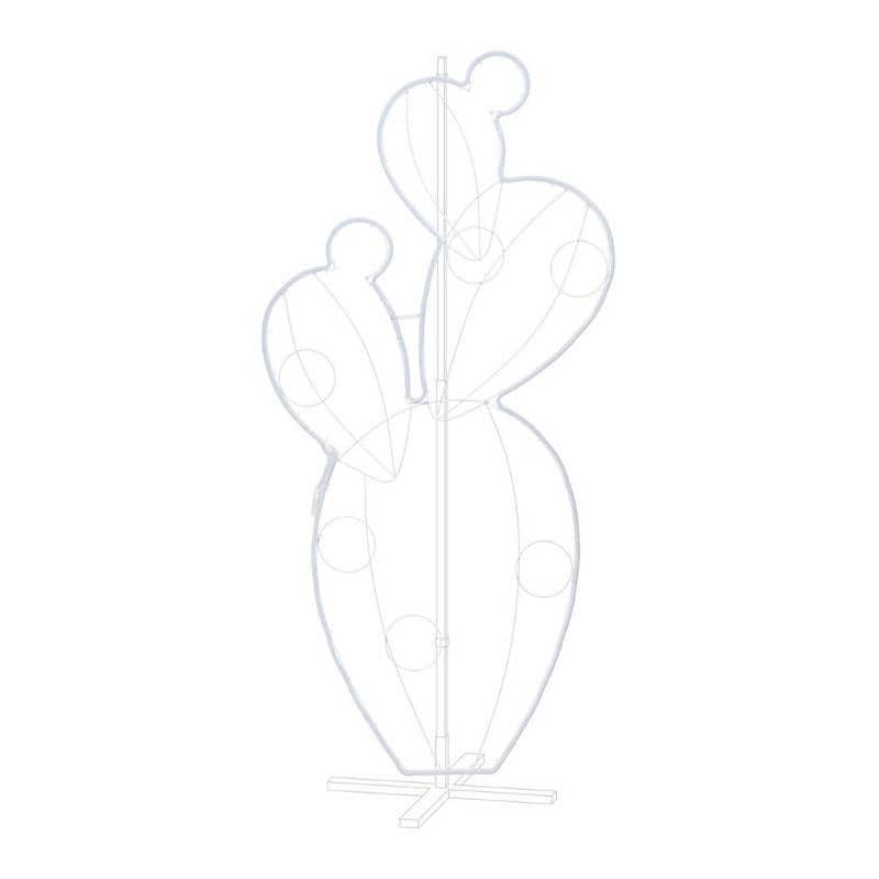 Lotti - Lampe néon déco 15W figuier de barbarie en pot 158x78 cm 496 leds vert / blanc chaud / rose Lotti - Imagen 6