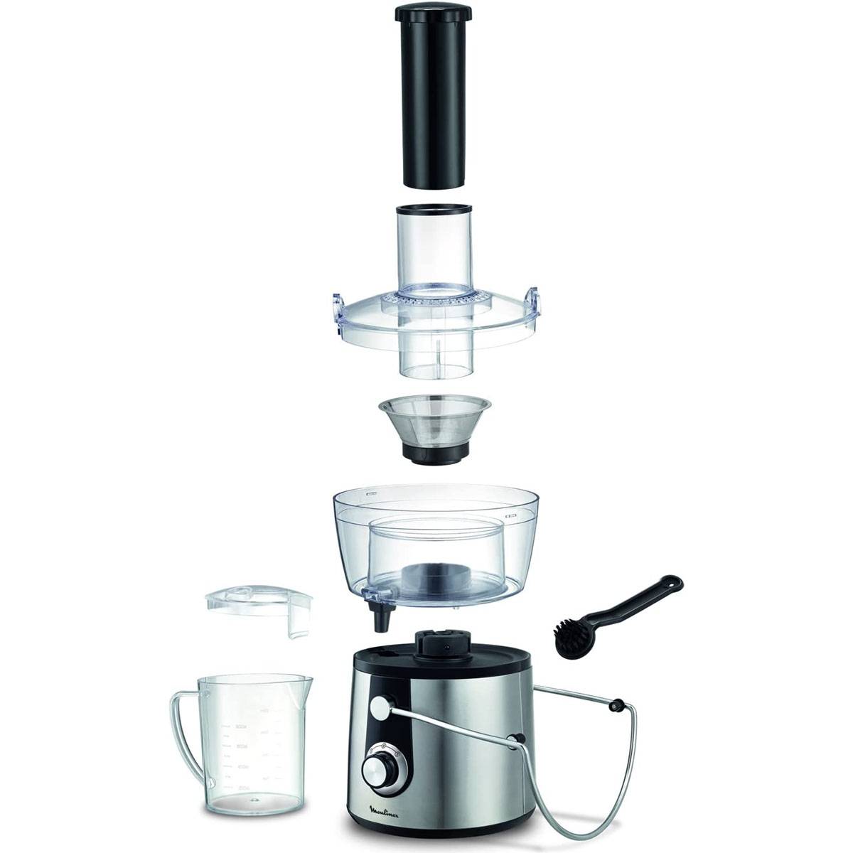 Moulinex - Centrifugeuse 800w inox/noir JU550D10 Moulinex - Image 4
