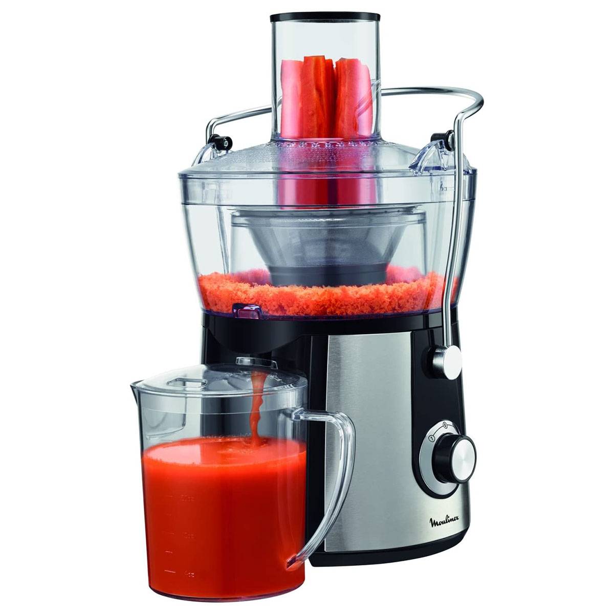 Moulinex - Centrifugeuse 800w inox/noir JU550D10 Moulinex - Image 2