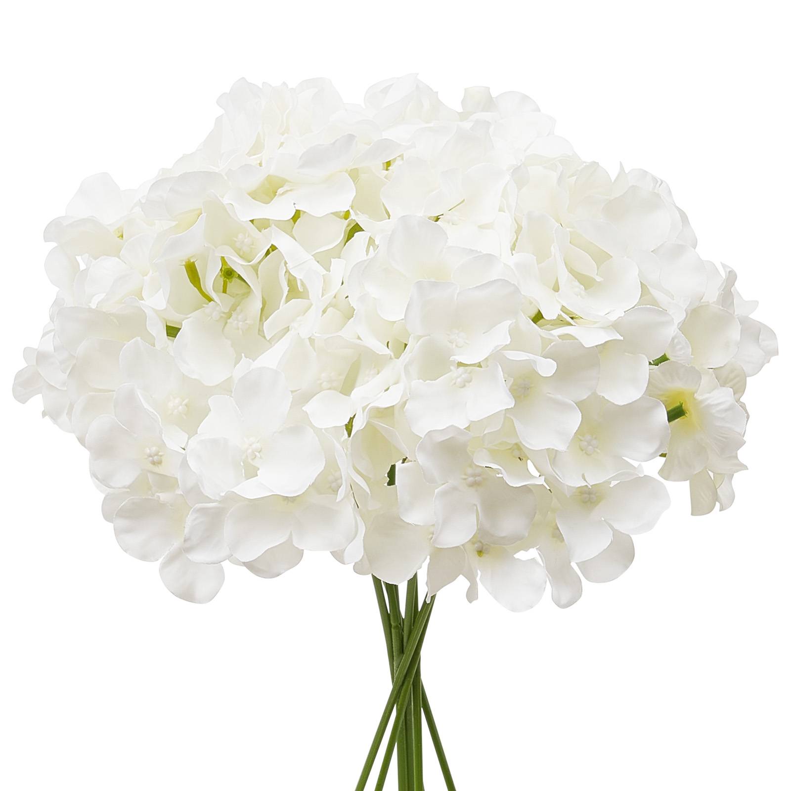 VEVOR Hortensia artificiel lot de 65, 250mm. Aspect réaliste, tête 152mm. Pour décoration, mariages. Blanc. - Image 9