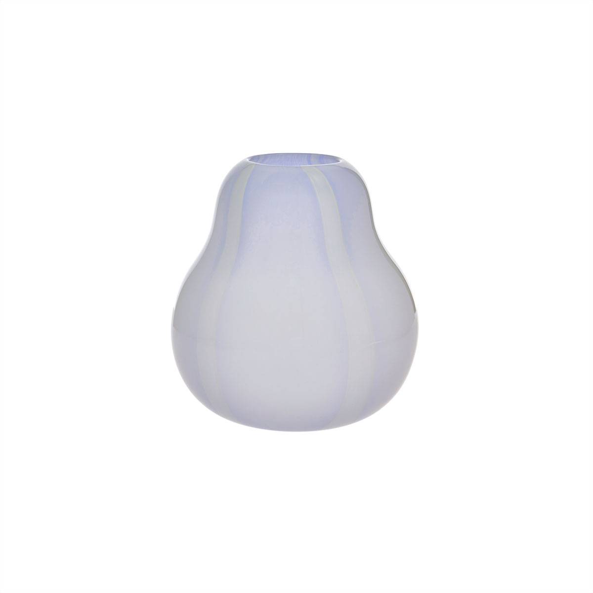 Vase bleu clair verre Living - Image 1