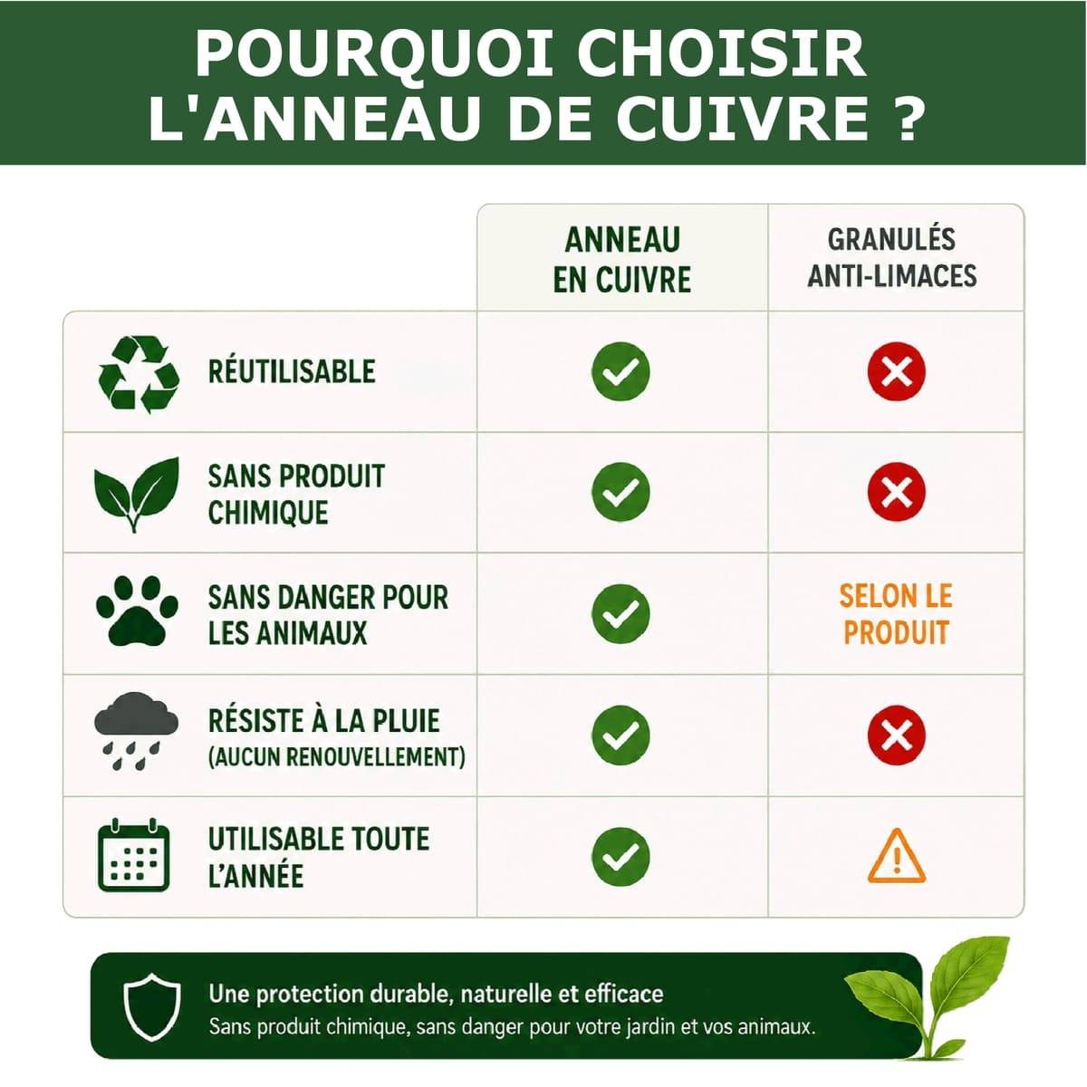 Tout pour les nuisibles - Anneau de Cuivre Anti-Limaces et Escargots SOLU'LIMACES – Ø17 cm - Protection des Salades, Fraisiers, Aromatiques, Potager et Fleurs - Image 2