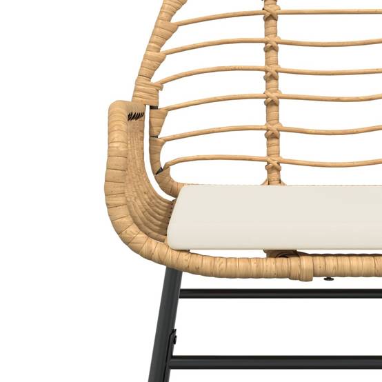 Lot de 2 Fauteuils Bas de Jardin Résine Tressée avec Coussins pour Terrasse Marron – ComfortXL Outdoor Living - Image 8