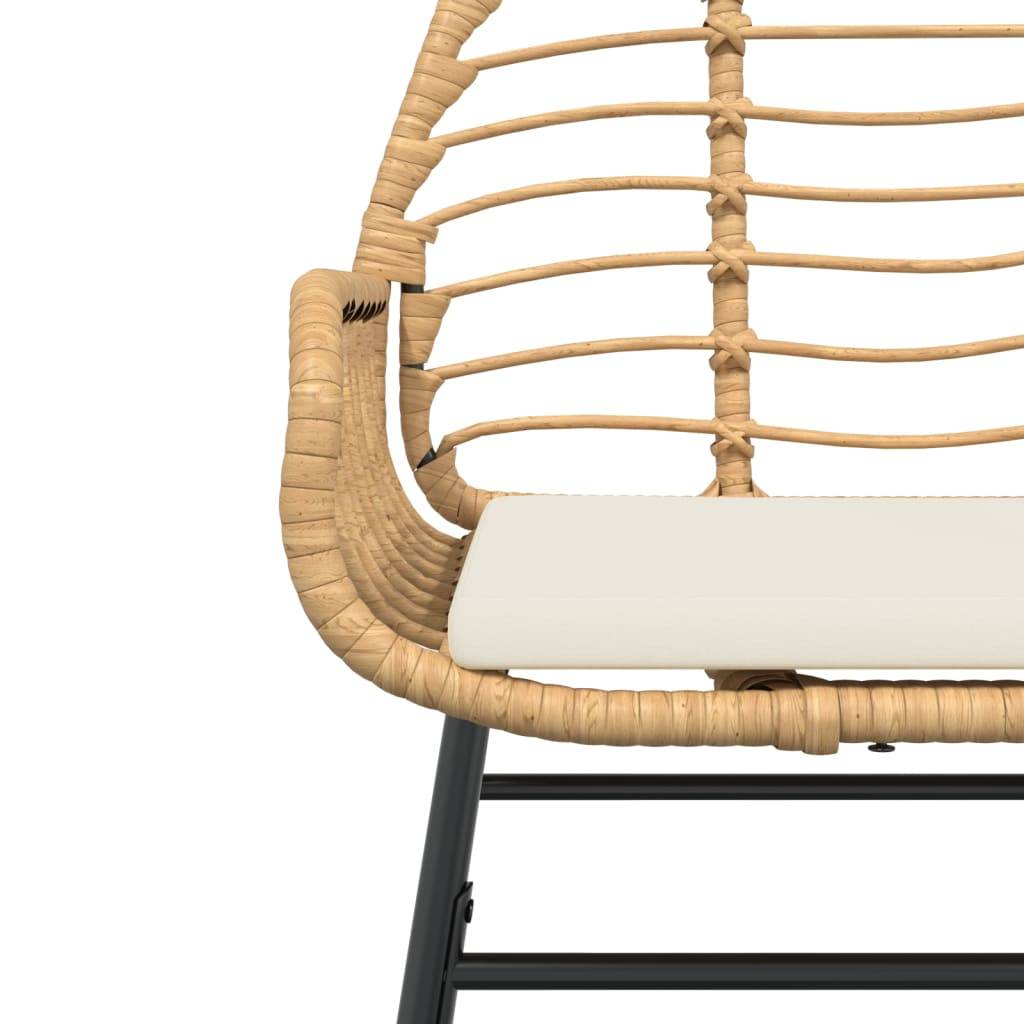 Lot de 2 Fauteuils Bas de Jardin Résine Tressée avec Coussins pour Terrasse Marron – ComfortXL Outdoor Living - Image 8