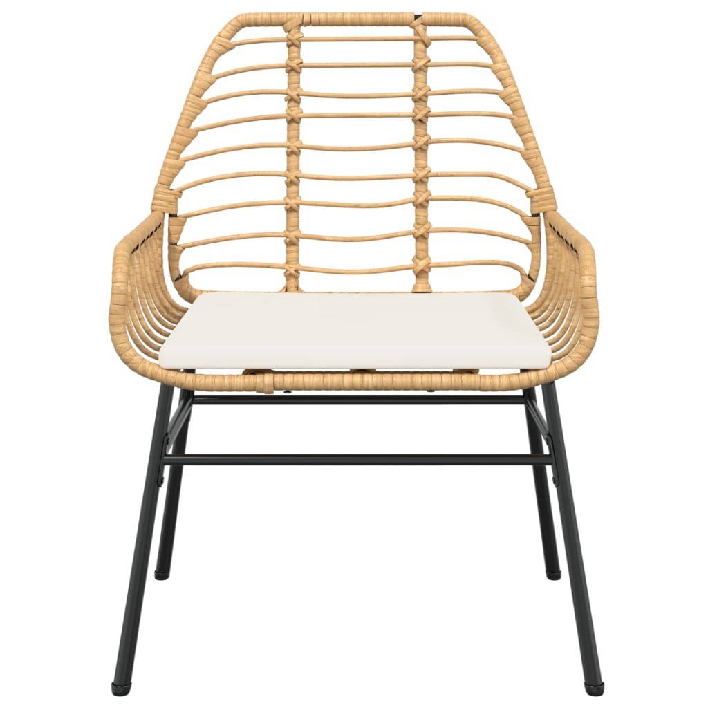 Lot de 2 Fauteuils Bas de Jardin Résine Tressée avec Coussins pour Terrasse Marron – ComfortXL Outdoor Living - Image 5