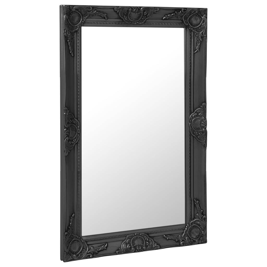 Maison Chic - Miroir mural - Miroir décoratif style baroque 50x80 cm noir - Image 1