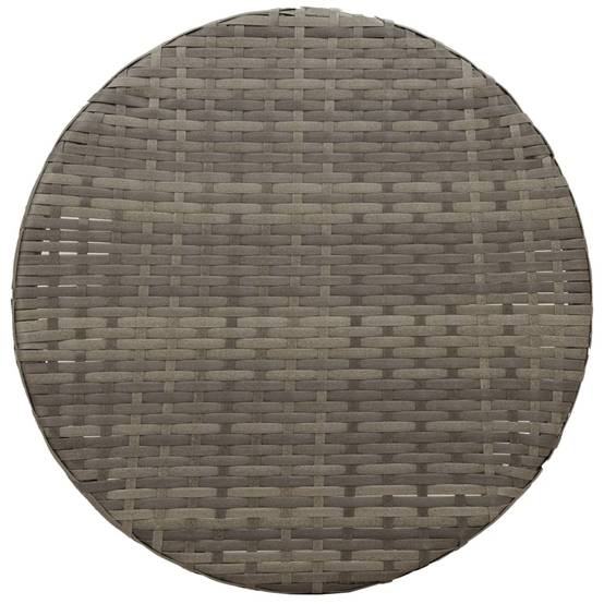 Duo de Fauteuils de Jardin Relax Inclinables en Résine Tressée Grise avec Table d'appoint Ronde – ComfortXL Outdoor Living - Image 9