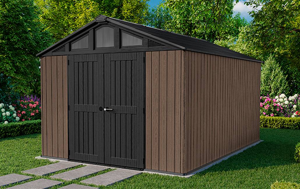 Keter - Abri de jardin Stronghold 1015 - 12,5 m2 - Marron Aspect Bois - KETER - Image 2