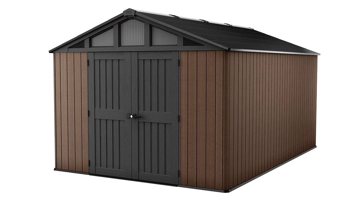 Keter - Abri de jardin Stronghold 1015 - 12,5 m2 - Marron Aspect Bois - KETER - Image 1