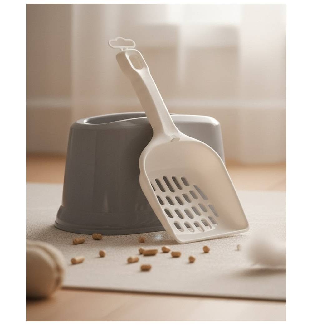 Eden - Pelle a litiere avec support pour chat 27 cm - Image 4