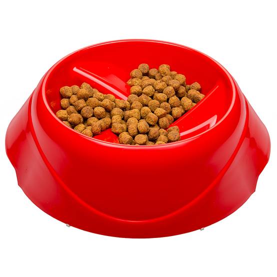 Ferplast - Ferplast Gamelle pour chien Magnus Slow, Gamelle Antidéglutition, durable, antidérapant, gamelle d'eau pour chien, améliore la digestion, 0.5 L, Rouge - Imagen 8