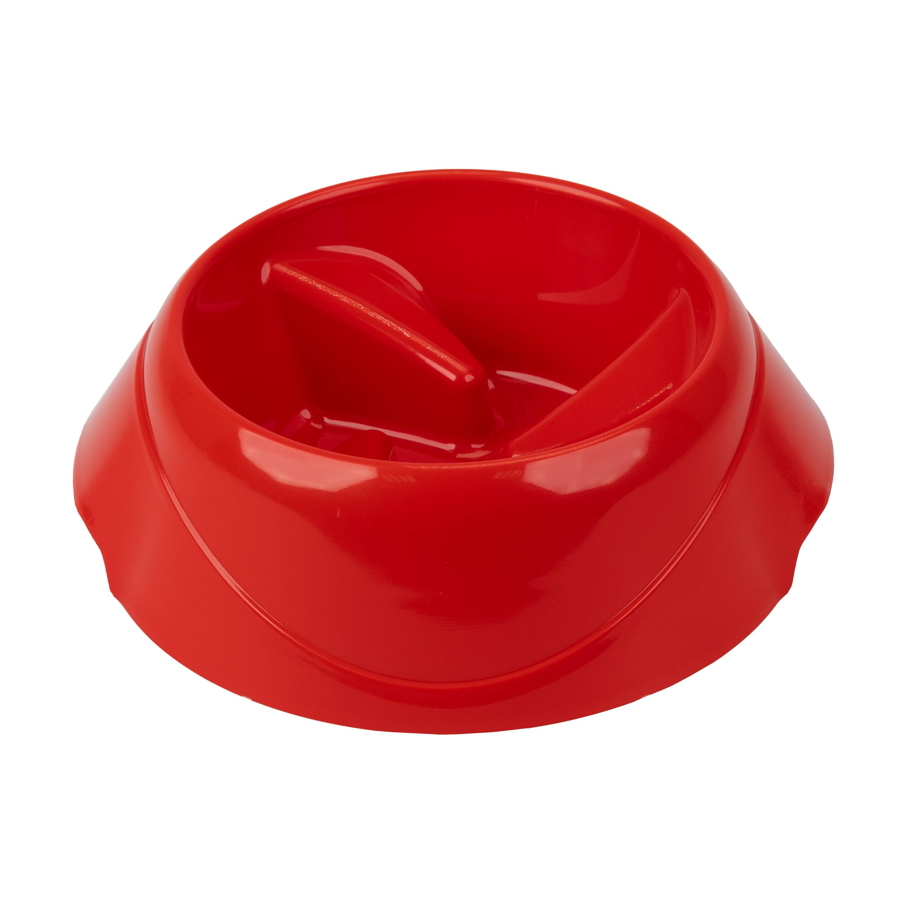 Ferplast - Ferplast Gamelle pour chien Magnus Slow, Gamelle Antidéglutition, durable, antidérapant, gamelle d'eau pour chien, améliore la digestion, 0.5 L, Rouge - Imagen 1